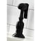 Kingston Brass KS1270TALBS Tudor Bridge Kitchen Faucet W/ Brass Sprayer, Matte Black KS1270TALBS - alternate 5